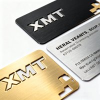 Offre spéciale Carte de visite en métal brossé en acier inoxydable découpée à l'emporte-pièce Isolerat Carte en métal à puce Nfc Carte de visite en métal