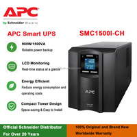 APC SMC1500I-CH Smart-UPS 1500VA/900W Single Phase Line Interactive Tower UPS with Lead-Acid Battery for Small Servers