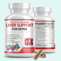 Capsules de désintoxication du foie de qualité supérieure OEM, complément alimentaire à base de chardon-marie pour adultes, capsule nettoyante pour le côlon