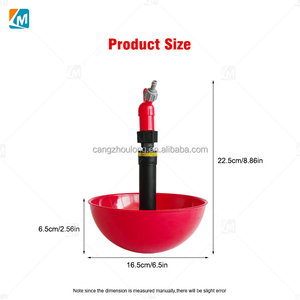 ZZ LM72 Fontaine automatique pour volaille (2 <span class=keywords><strong>pintes</strong></span>) Bol d'abreuvoir en plastique robuste avec fixation de tuyau pour gibier à plumes canard poussin poulet de chair - Product Image 2