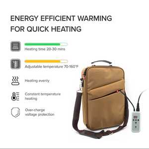 Bolsa de calentador de piedra caliente eléctrica, bolsa de calefacción de calentador de piedra caliente de masaje de SPA <span class=keywords><strong>para</strong></span> Kit de masaje de piedra - Product Image 5