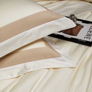 ชุดเครื่องนอนสุดหรู ผ้าปูที่นอนลายพืชสีขาวเนื้อนุ่ม 100S Cotton 500TC พร้อมปลอกหมอน 4 ชิ้น ปรับแต่งได้ - Product Image 2