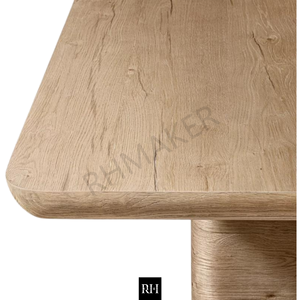 Fábrica de Muebles RHMAKER RH, Juego de Muebles de Comedor de Madera Maciza de Roble Bora Rectangular, Estilo Americano, Personalizado para Villa - Product Image 3
