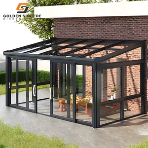 Véranda en verre extérieur de style café GS avec portes pliantes pour usage commercial - Product Image 3