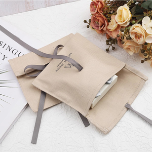 Sac à vêtements en coton biologique écologique avec bouton-pression et rabat enveloppe pour autocollants – Offre Spéciale - Product Image 3