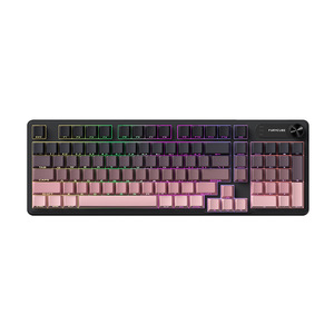 <span class=keywords><strong>Clavier</strong></span> mécanique de jeu compact ergonomique avec fixation par joint, filaire et sans fil 2,4 GHz, hot-swap, touches PBT RGB, avec bouton rotatif, disposition russe - Product Image 3