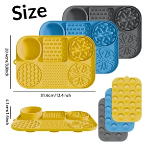 Alfombrilla de silicona para lamer para perros y gatos con ventosas, comedero lento para perros, almohadilla para lamer para aliviar la ansiedad, almohadillas para lamer con mantequilla de cacahuete para perros - Product Image 3