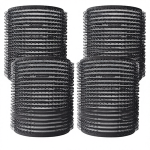 โรลม้วนผมแบบสแน็ป PVC สีดำ SOL 4PK เพิ่มวอลลุ่ม สร้างลอนผมเด้งดึ๋ง สำหรับผมยาว/ผมสั้น ลดความเสียหายจากความร้อน พกพาสะดวก - Product Image 1