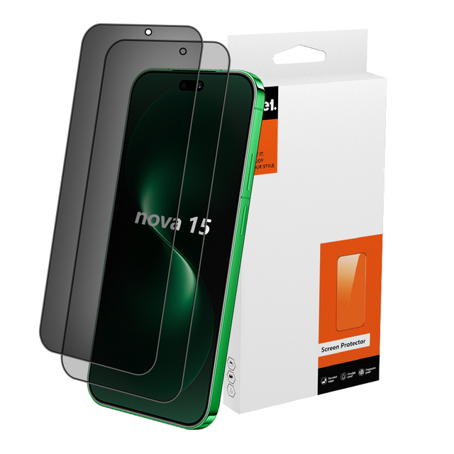 High Aluminum Full Glue Silk 9H Anti spy Privacy Phone Tempered Glass Screen Protector for Huawei Nova 14 15 16 Pro Max ultra