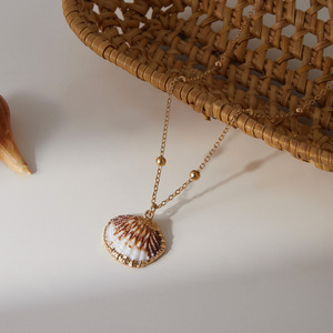 Nouveau Collier Pendentif Coquillage Plaqué Or 2026 – Style Bohème Minimaliste, Breloque Conque Naturelle, Bijou Coquillage Cauris, Cadeau Idéal pour Fille - Product Image 2