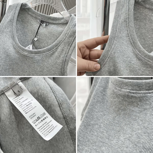 J7114 Débardeur d'été tendance pour <span class=keywords><strong>femme</strong></span>, col rond, sans manches, style boutique - Product Image 5