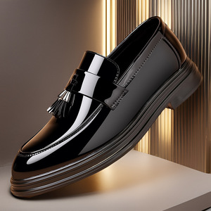 <span class=keywords><strong>Scarpe</strong></span> in Pelle <span class=keywords><strong>da</strong></span> <span class=keywords><strong>Uomo</strong></span> Formali Casual per Affari Suola Morbida Nere Comode Versatili con Rialzo per Matrimonio Autunnale <span class=keywords><strong>Sposo</strong></span> - Product Image 6