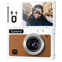 Appareil photo numérique 4K ALEEZI en gros pour vlogging, zoom 16X, autofocus, écran rotatif à 180°, style rétro CCD, batterie 1000 mAh, prix usine B2B