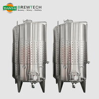 Fermenteur à vin de 1500 L pour vignetterie commerciale |   Veste de refroidissement à double zone pour une fermentation rapide |