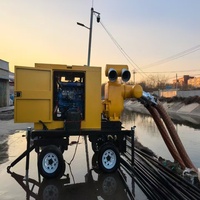 Pompe à eau auto-amorçante en fonte pour moteur diesel 200/300/500 m³ – Contrôle des inondations, drainage, secours d'urgence, pompe mobile