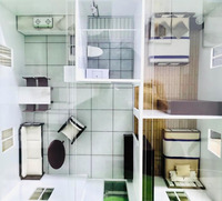 Maisons mobiles modulaires à structure métallique préfabriquée de 20 pieds Extensible Installation facile Chambre double aile Maison pliante conteneur