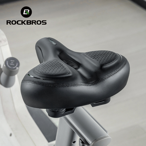 Selle de vélo confortable ROCKBROS, épaissie et élargie, pour vélo d'exercice, vélo de route, vélo de montagne et fitness - Product Image 2