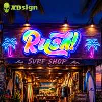 XDSIGN Enseigne néon LED personnalisée rapide, livraison rapide, design personnalisé, étanche IP65, connectée Bluetooth, publicité directionnelle