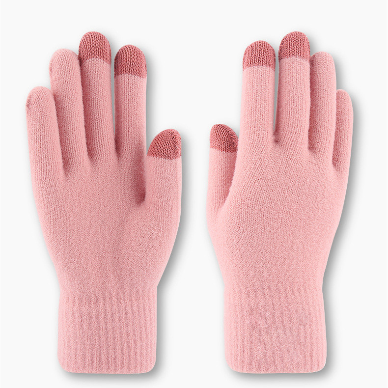 Современные зимние перчатки на заказ, вязаные сенсорные перчатки, оптовая продажа, тонкая работа, прямые продажи, зимние теплые перчатки