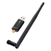 Controlador gratuito 600Mbps USB WiFi BT Adaptador 2 en 1 combo Dongle Banda dual 2,4 GHz y 5GHz LAN inalámbrica con receptor de antena