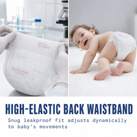 Produit d'hygiène pour nourrissons à usage unique avec absorption rapide et design anti-humidité, couches jetables pour bébés