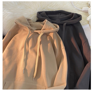 Grosir Pakaian Wanita Berkualitas Tinggi Atasan Hoodie Tebal Oversize Hombre Hoodie Tebal 400 Gsm - Product Image 4