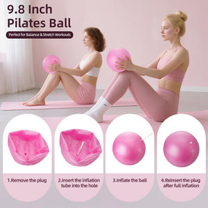 Juego de Pilates rosa con anillos de resistencia <span class=keywords><strong>para</strong></span> piernas, anillos de Pilates con bandas de resistencia Juego de Pilates <span class=keywords><strong>para</strong></span> <span class=keywords><strong>yoga</strong></span>-Juego de trece piezas - Product Image 4