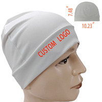 Gorro ligero personalizado con estampado de calavera, transpirable, de secado rápido, elástico, con logo reflectante DTG, diseño de lazos y frutas.