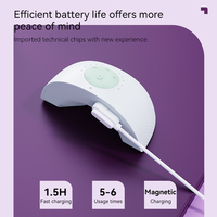 Tire-lait électrique portable avec fonction de massage par compresse chaude, recharge magnétique, extracteur de lait mains libres