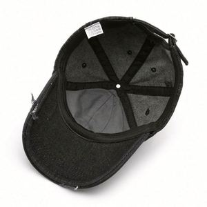 Gorra de béisbol estilo japonés retro de color sólido para hombre, gorra de viaje con visera, lavada y desgastada - Product Image 5