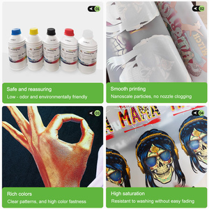 <span class=keywords><strong>EXTREME</strong></span> Premium 5 couleurs pour sublimation pour blanc CMYK Pigment pour impression textile numérique 1L Volumes Transfert thermique 18 - Product Image 4