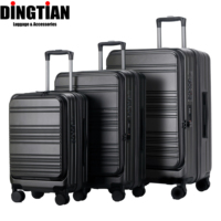 Nouvel arrivage : Ensemble de valises de luxe avec poche frontale, qualité supérieure, compartiment pour ordinateur portable, bagages professionnels OEM