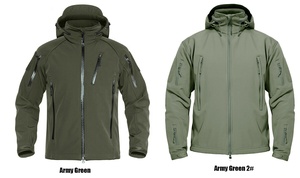 Best Quality Men's Casual Softshell Jacket Long Sleeve Winter <b>Coat</b> with Stand Collar New Arrival - Product Image 6