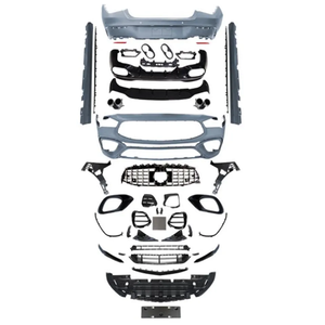 Kit <span class=keywords><strong>carrosserie</strong></span> style CLA45 en PP ABS avec lèvre avant, diffuseur arrière, jupes latérales, aérations et spoiler pour BENZ CLA W118 Standard 2019-2023 - Product Image 1