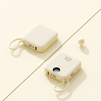 Gadgets tendances Electronique grand public Charge rapide Mini batterie externe portable Batterie 10000mAh avec câbles et affichage LED