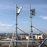 Services de découpe, soudage et pliage de poteaux de télécommunications en acier au carbone Q355 de qualité lourde, résistants aux fortes charges de vent, pour la couverture des réseaux ruraux