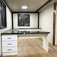 Villa préfabriquée de luxe 20ft 40ft, maison conteneur moderne extensible 2 chambres, bureau préfabriqué - Meilleures ventes