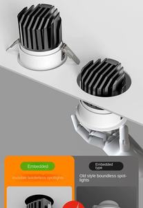 Foco de tres cabezales de doble cabezal LED Fundición a presión Downlight de aluminio Foco de mazorca integrado Foco cuadrado - Product Image 6