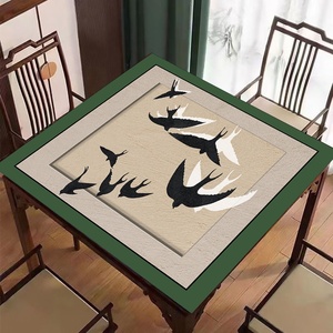 Tapis de table Mahjong carré haut de gamme antidérapant, durable, silencieux et insonorisant pour compétition de poker Guan Dan Hand Rubbing - Product Image 3