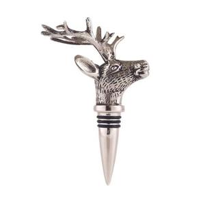 Tapón de botella de vino personalizado moderno, tapón de vino de goma de Metal, regalo, Animal, ciervo, accesorios de vino, conjunto para fiesta de boda - Product Image 1