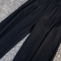 Pantalon formel personnalisé en nylon à taille mi-haute, séchage rapide, avec logo brodé ou sérigraphié, coupe empilée, style jogger évasé