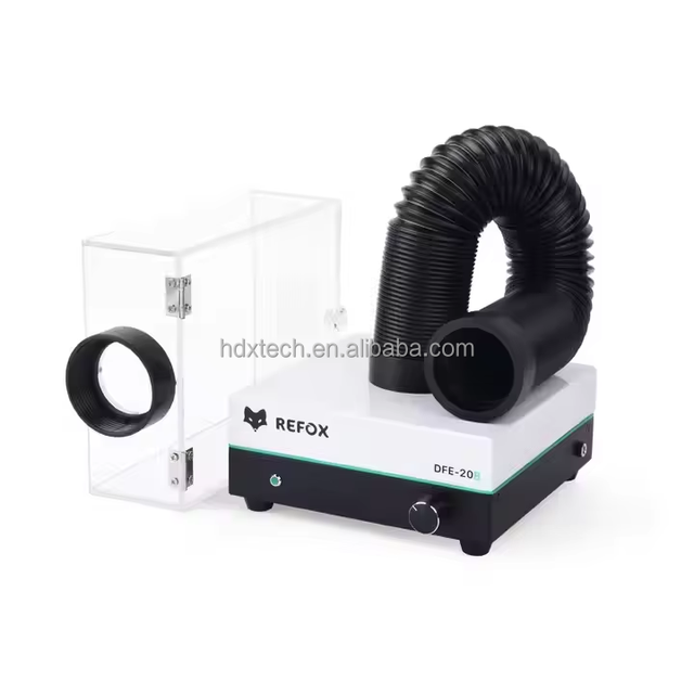 REFOX DFE-20B Fume Extractor Soldering Smoke Purifier for PCB Motherboard Welding Absorbing Repair Air Cleaner Dust Purification
