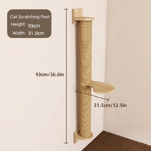 <span class=keywords><strong>Arbre</strong></span> à <span class=keywords><strong>chat</strong></span> mural durable en gros avec montage facile, nid pour <span class=keywords><strong>chat</strong></span> en bois massif et plateforme de saut, emballage en carton - Product Image 5