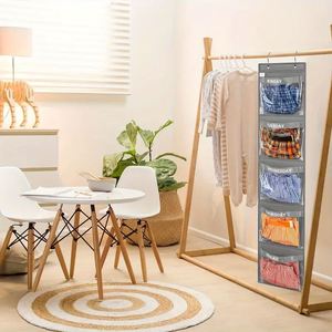 Kids Weekly Clothes Organizer Foldable Hanging Closet Organizer Day of Week School Clothing Storage Bag - Product Image 3