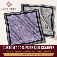 Foulard en Soie de Mûrier 6A en Gros, Carré 53x53cm, Charmeuse Double Face à Motifs Floraux, Écharpe Tendance pour Femme, Service de Marquage Personnalisé, Fabricant