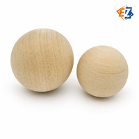 Boules en bois de hêtre de 15 cm, sphères non finies pour artisanat, 2 pièces, pour la peinture des enfants, bricolage, OEM personnalisé