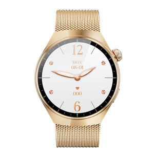 Montre connectée EDS SK7Mini avec bracelet en acier doré, appels Bluetooth, suivi de santé, modes multisports, santé féminine, longue autonomie de la batterie - Product Image 2