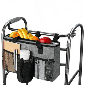 Universal <b>Walker</b> Storage Bag with Multi Pockets for Seniors <b>Elderly</b> Injured People Large Capacity <b>Walker</b> Storage Bag Organizer - Product Image 2