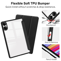 Étui antichoc souple à quatre coins pour Redmi Pad Pro 12.1 2024 2025, avec support magnétique pliable et emplacement pour stylet