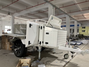 Viral 2025 Du chantier au camping Remorque utilitaire multifonction avec rangement résistant aux intempéries <span class=keywords><strong>Attelage</strong></span> à dégagement rapide - Product Image 6